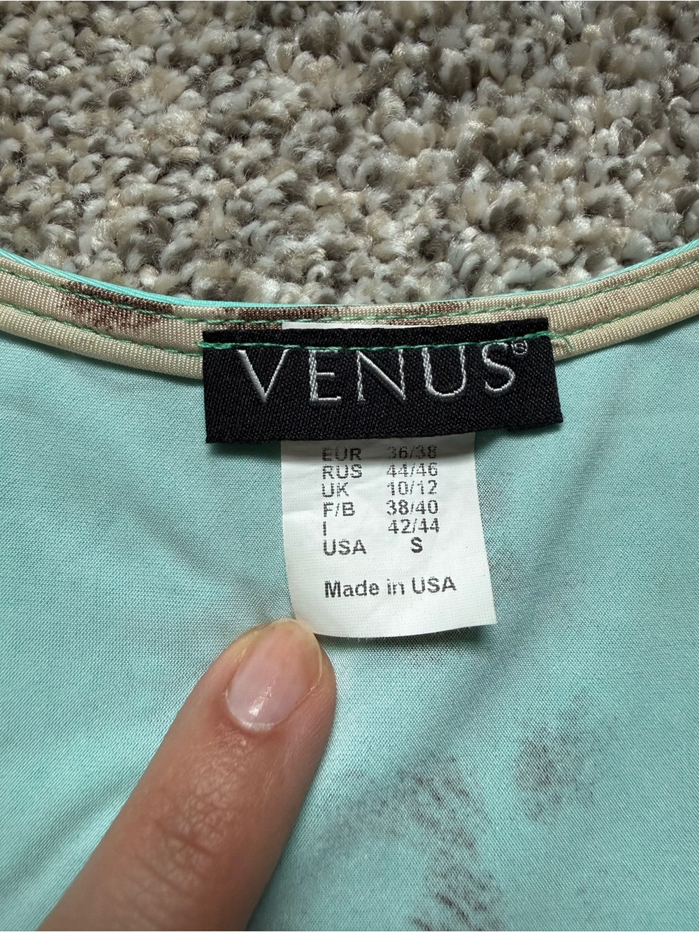 True Y2K Venus asymmetric top animal print leopard print rhinestones size S/M - Picture 4 of 5